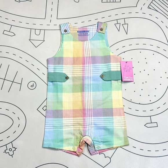 RuggedButts Other - RuggedButts Classic Jon Jon in Spring Rainbow Plaid